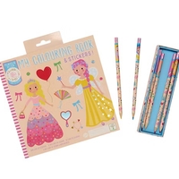 חוברת צביעה ריחנית עם מדבקות נסיכות!