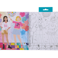 חוברת אופנה-הלבשה, צביעה ומדבקות! דיסקו