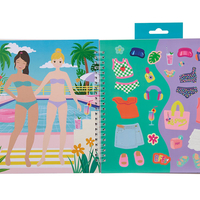 חוברת אופנה-הלבשה, צביעה ומדבקות! דיסקו