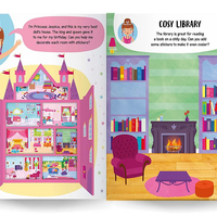 חוברת מדבקות בית בובות - נסיכות!