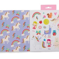 חוברת צביעה ריחנית עם מדבקות פיות קשת בענן!