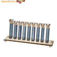UK41736 חנוכייה קריסטל מהודרת 16X39 ס