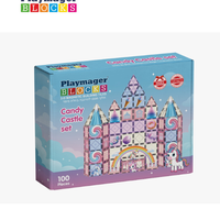 candy castle set - 100 חלקים מיוחדים עם הדפסות - Unicorn