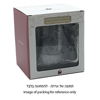 UK42923 נטלה אקריליק מהודרת שקופה עם ידיות כסף 13 ס