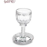 UK59869 גביע קריסטל מהודר עם אבנים לבנות 16 ס
