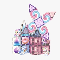 candy castle set - 100 חלקים מיוחדים עם הדפסות - Unicorn