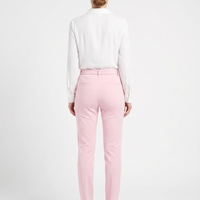מכנסי טייטס לייקרה ורודים , גזרה גבוהה עם חגורה מעוצבת , One Size , מראה יוקרתי ונוח