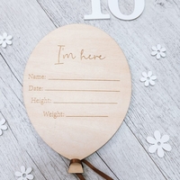 לוח בלון תאריך מעץ