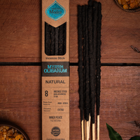 קטורת מקל טבעית מור ולבונה מבית Sagrada Madre לטיהור אנרגטי והגנה רוחנית