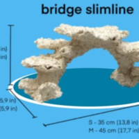 מסלעה קרמית אקווה קרמיק צורת גשר(גב שטוח) - Aqua Ceramic Aquascape Bridge SlimLine