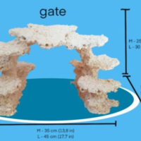 מסלעה קרמית אקווה קרמיק צורת שער - Aqua Ceramic Aquascape Gate