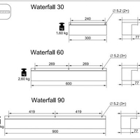 מפל נירוסטה 60  - Waterfall 60