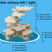 מסלעה קרמית אקווה קרמיק פילר אובליק - Aqua Ceramic Aquascape Pillar Oblique