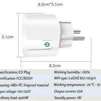 שקע חכם לשליטה על מכשירים מרחוק דגם אירופאי - Smart Socket for remote operation - European model