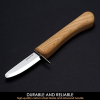 סכין גילוף בטוחה לילדים עם נדן עור BEAVERCRAFT C1KID
