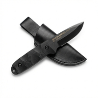 סכין בושקראפט מושחרת אלחלד - BROSH KNIVES VT410