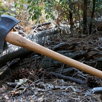 גרזן דו צדדי 1600 גר', ידית היקורי, HELKO