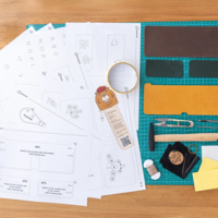 ערכת יצירה בעור, ארנק - BEAVERCRAFT DIY WALLET