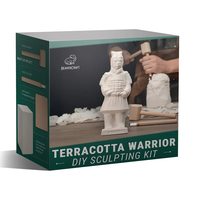 ערכת פיסול באבן ( גבס) למתחילים - לוחם טראקוטה BEAVERCRAFT