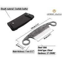 סכין משיכה קטנה BEAVERCRAFT DRAW KNIFE DK5S