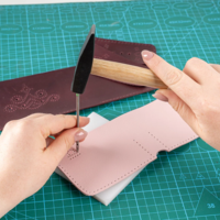 ערכת יצירה בעור, ארנק - BEAVERCRAFT DIY WALLET