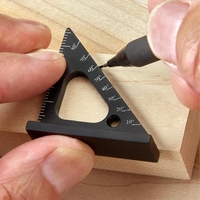 זוויתן כיס לסימון - VERITAS POCKET LAYOUT SQUARE