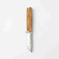 סכין בושקראפט אלחלד ידית עץ - BROSH KNIVES VT413