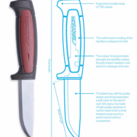 סכין עבודה קארבון, מורה שבדיה TOOLEDEN MORAKNIV PRO-C