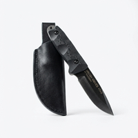 סכין בושקראפט מושחרת אלחלד - BROSH KNIVES VT410