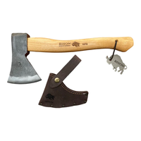 גרזן גילוף 600 גרם, מושחז, כולל נדן עור, BISON REINLAND CARVING HATCHET