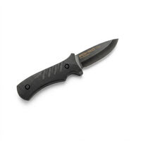 סכין בושקראפט מושחרת אלחלד - BROSH KNIVES VT411