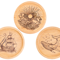 ערכת צריבה בעץ - תחתיות לכוסות BEAVERCRAFT PYROGRAPHY KIT