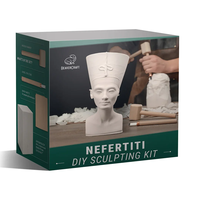 ערכת פיסול באבן ( גבס) למתחילים - פרעה ( נפרטיטי) BEAVERCRAFT