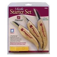 סט 3 סכיני התחלה פלקסקאט - FLEXCUT KN500 3-Knife Starter Kit