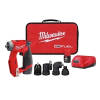 מברגת מתקינים מילווקי 12V עם 4 ראשים מתחלפים Milwaukee M12 FDDX / 2505-20 (גוף בלבד)