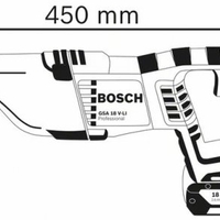 מסור חרב נטען בוש Bosch CRS180B GSA 18 V-LI  18V - (גוף בלבד)