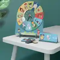 משחק עץ - שעון ופעולות Fun Puzzle Clock