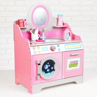 מכונת כביסה ומייבש - עץ