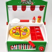 דוכן פיצה עץ לילדים