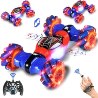 מכונית פעלולים על שלט בעיצוב ספיידרמן (360° Stunt Torsion Car / Super Car)