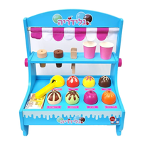 דוכן גלידה מעץ לילדים