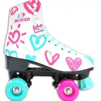 גלגיליות דגם פסים לבן SKATER ABEC