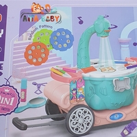 מקרן ציור בצורת עגלה