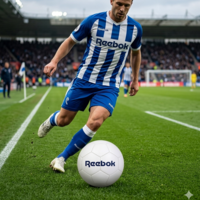 كرة قدم زرقاء من ريبوك Reebok