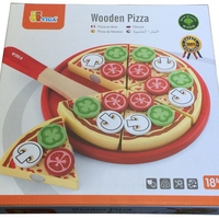 פיצה מעץ עם תוספות