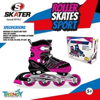 רולר בליידס מידה L מבית Skater - צבע ורוד