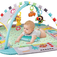 משטח פעילות ואוניברסיטה עם דפנות ניתנות לסגירה + מגוון צעצועים ו 30 כדורי פלסטיק - צבעוני