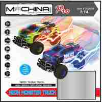 רכב שטח Monster Truck על שלט רחוק 1:14 מבית Machina - כחול
