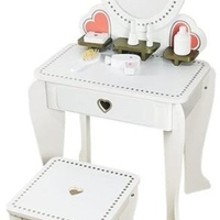 שידת איפור מעץ עם כיסא מידות 90x49x34 ס״מ מבית Enigma