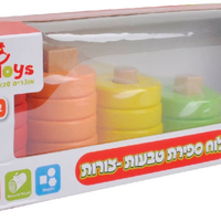 حلقات عد، ألوان وأشكال متطابقة، 16 قطعة